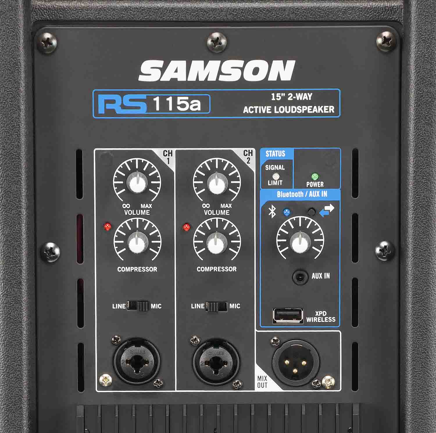 Samson RS115A 400W 2-Way Active Loudspeaker with Bluetooth - 15 Inch - Hollywood DJ