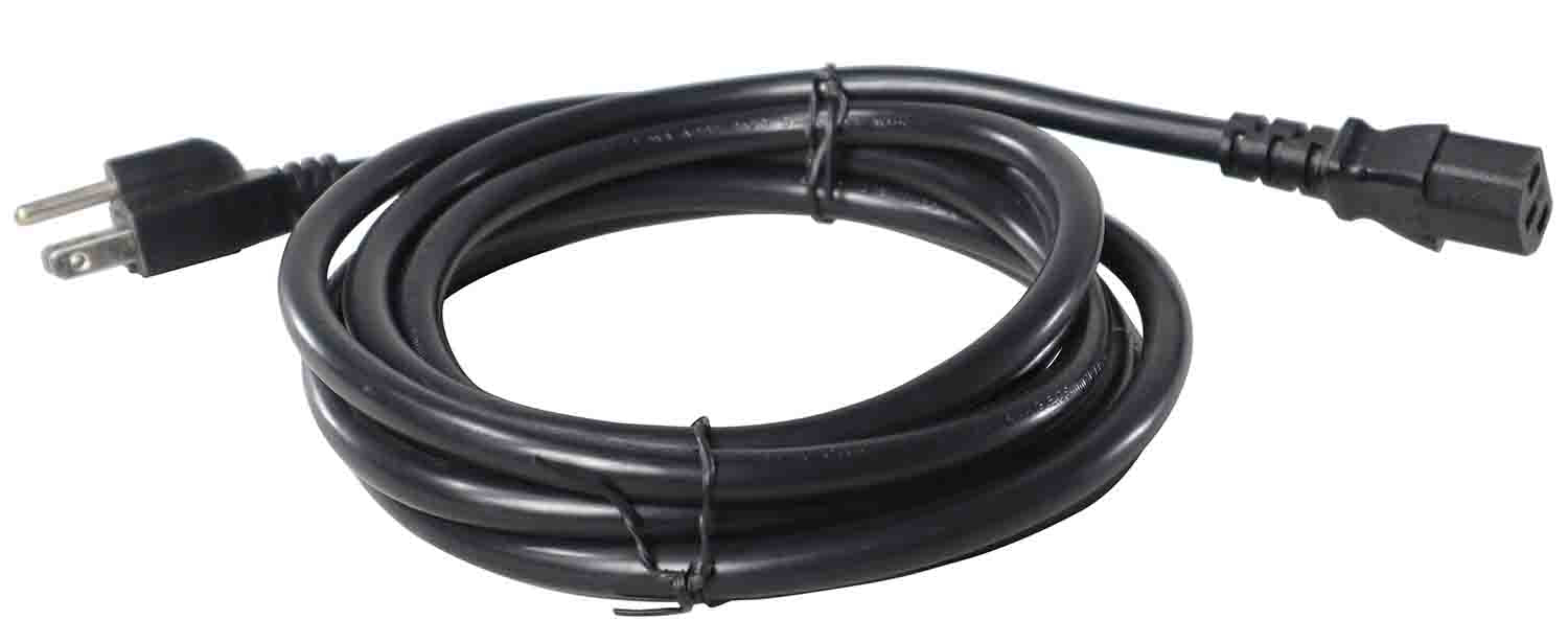 ProX XC-IEC14-10 Power Cord NEMA 5-15P to NEMA 5-15R 14AWG 3 Prong Black - 10 Feet by ProX Cases