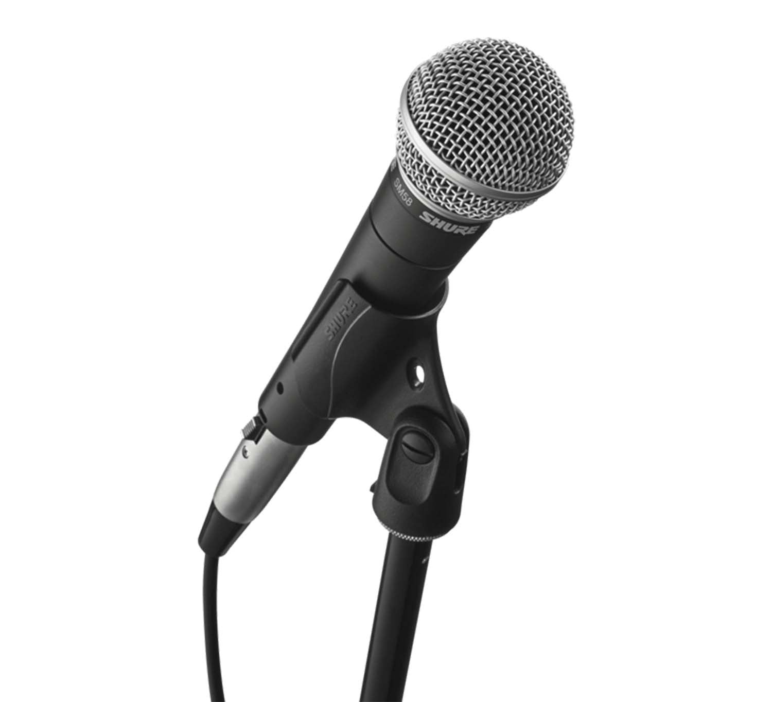 Shure SM58-CN Dynamic Cardioid Microphone with Cable and 3-pin XLR Connector - Dark Grey - Hollywood DJ