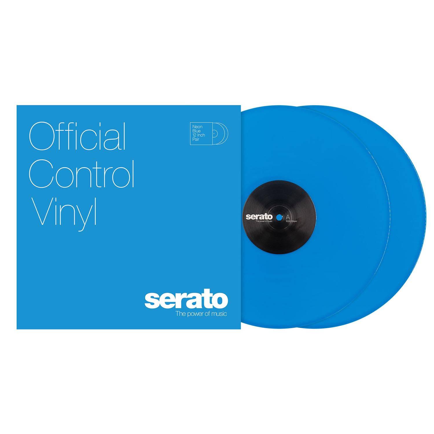 Limited Edition :: Serato DJ NEON BLUE SCV-NS-BLU-12, 12 Inch Control Vinyl, NEON Series - Hollywood DJ
