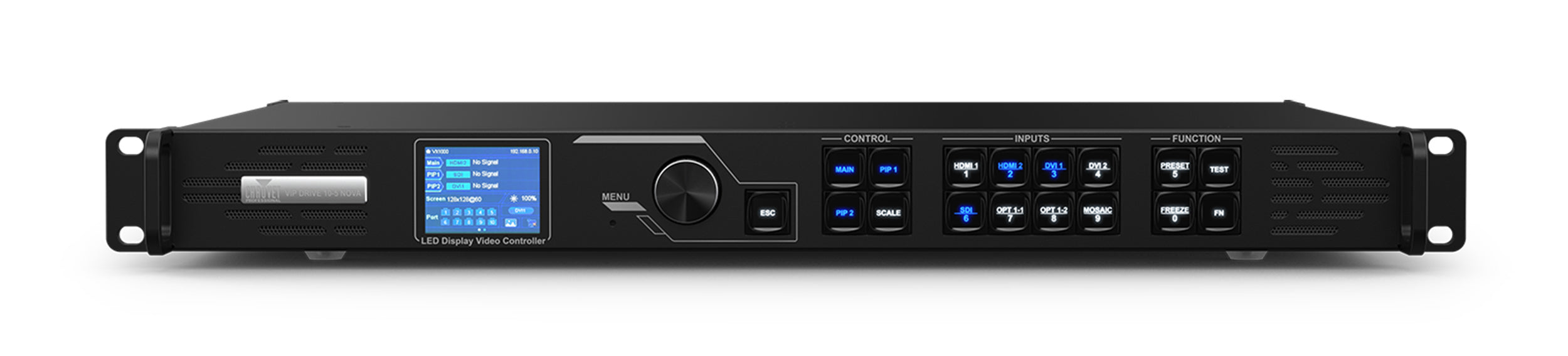 Chauvet Pro VIP Drive 10-5 Nova All-in-One Video Wall Processor Compatible with NovaStar Video Panel - Hollywood DJ