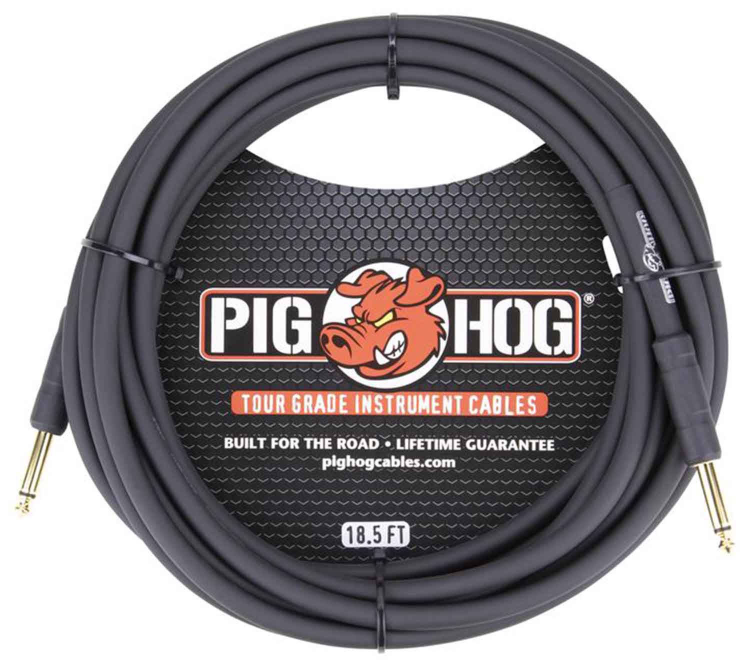 Pig Hog PH186, 18.5FT 1/4" 8mm Instrument Cable - Hollywood DJ
