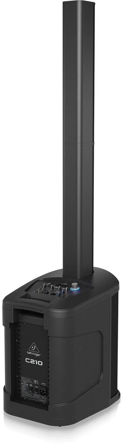 Behringer C210 200 Watt Powered Column Loudspeaker with 8" Subwoofer and Bluetooth Audio Streaming - Hollywood DJ