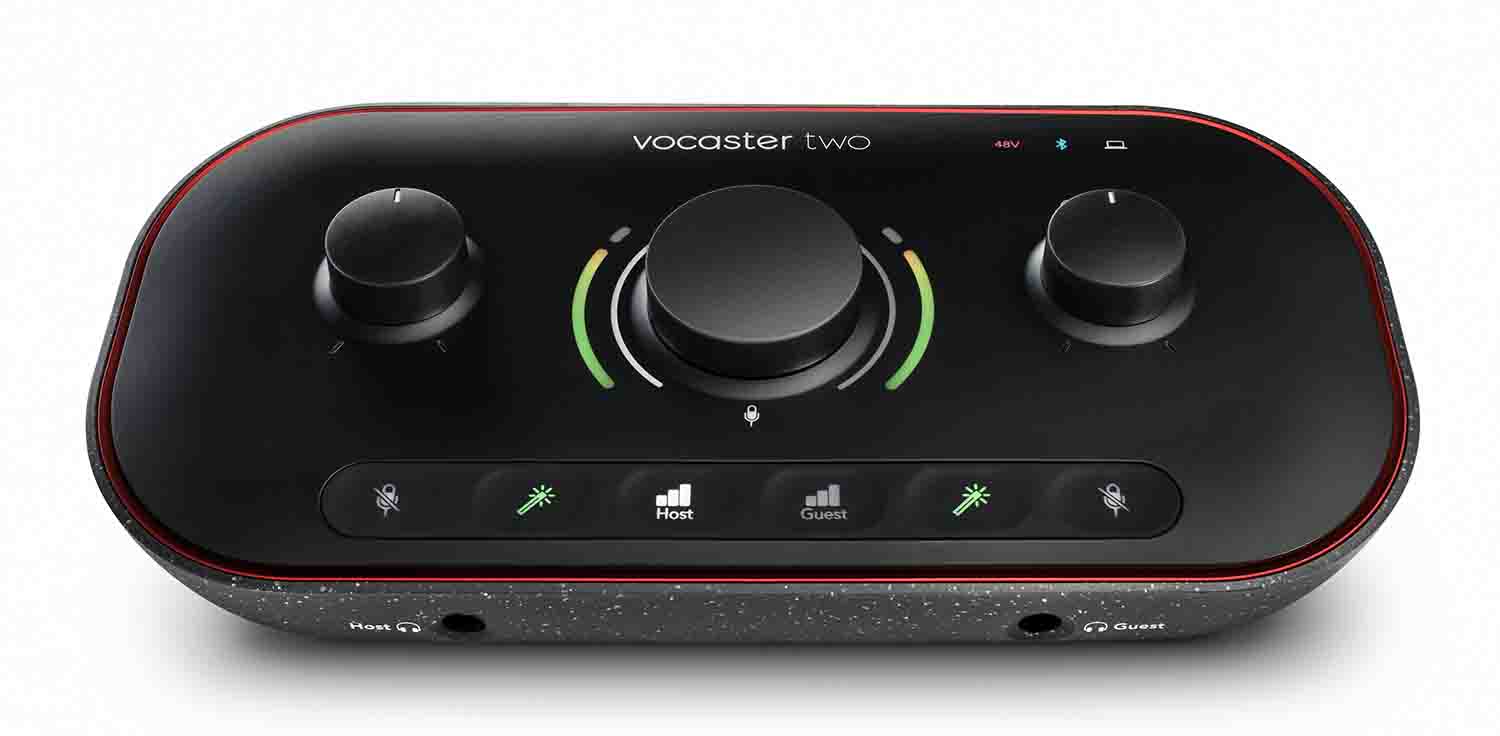 Focusrite Vocaster Two USB-C Podcasting Audio Interface - Hollywood DJ