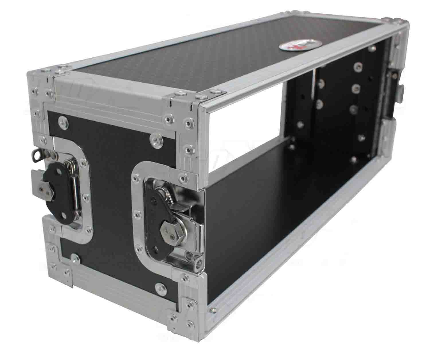 ProX X-4U7D 4U Deluxe Effects Rack 7" Deep Rail to Rail with Handle - Hollywood DJ