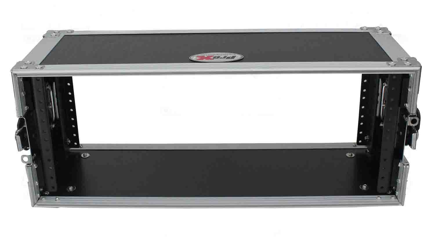 ProX X-4U7D 4U Deluxe Effects Rack 7" Deep Rail to Rail with Handle - Hollywood DJ