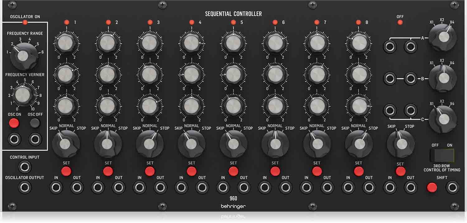 Open Box - Behringer 960 SEQUENTIAL CONTROLLER, Analog Step Sequencer Module For Eurorack - Hollywood DJ