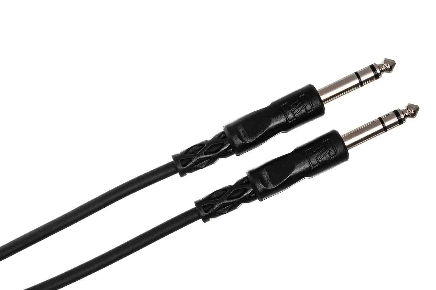 Hosa CSS-115 Balanced Interconnect Cable, 1/4 in TRS to Same - 15 Feet - Hollywood DJ