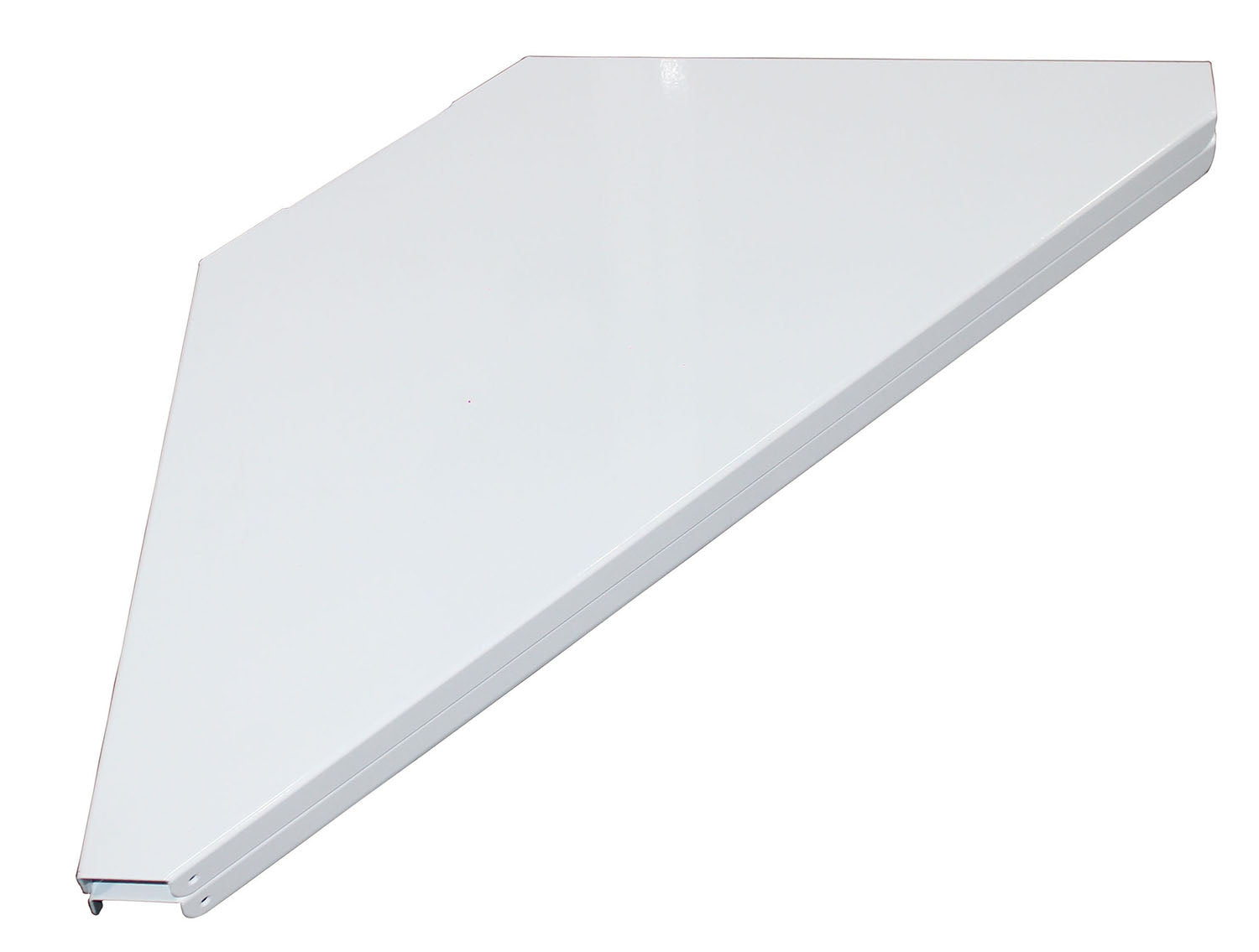 ProX XF-CSW X2, Set of 2 Aluminum Corner Shelves for DJ Facade - White - Hollywood DJ