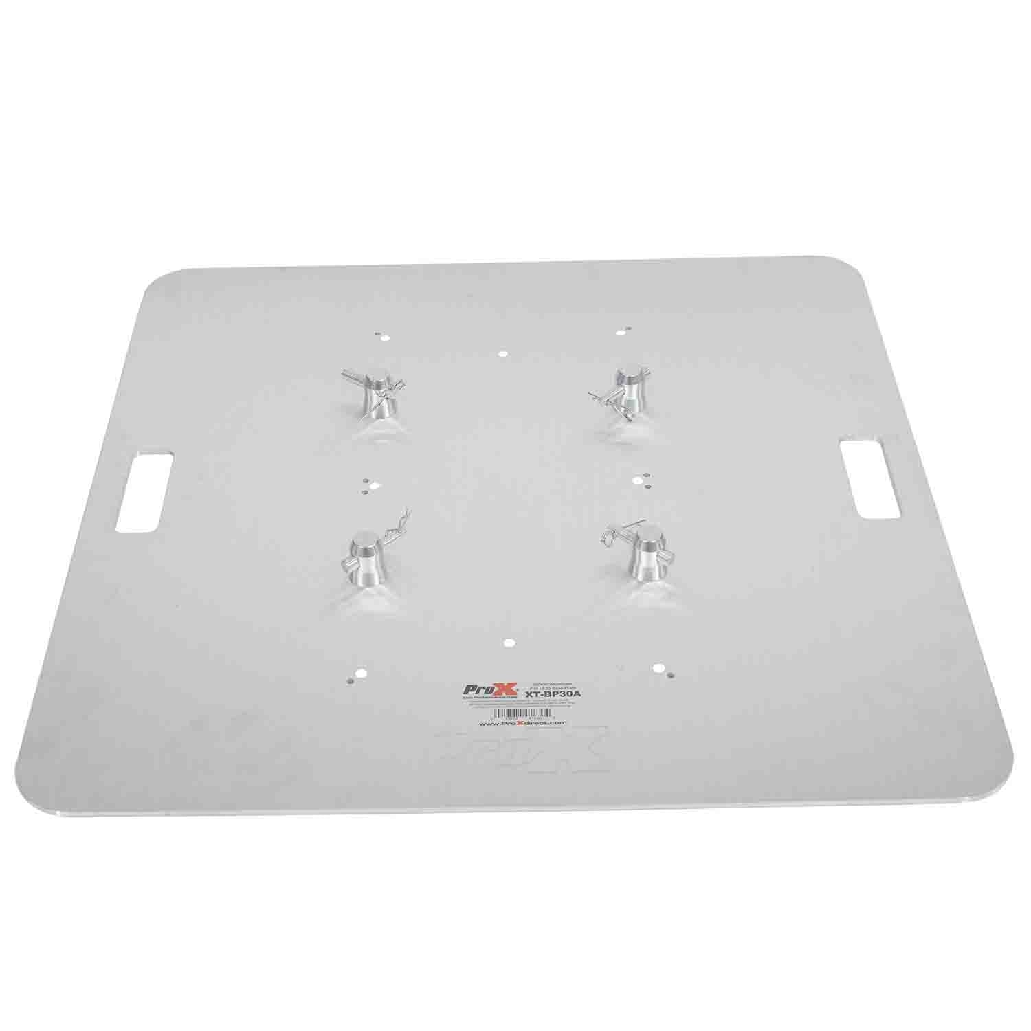 ProX XT-S4X656TOTEM 6.56 Feet Totem Package with 12in Top Plate, 30in Base Plate and Four 2 Meter F31 Tubes with White Scrim Cover - Hollywood DJ