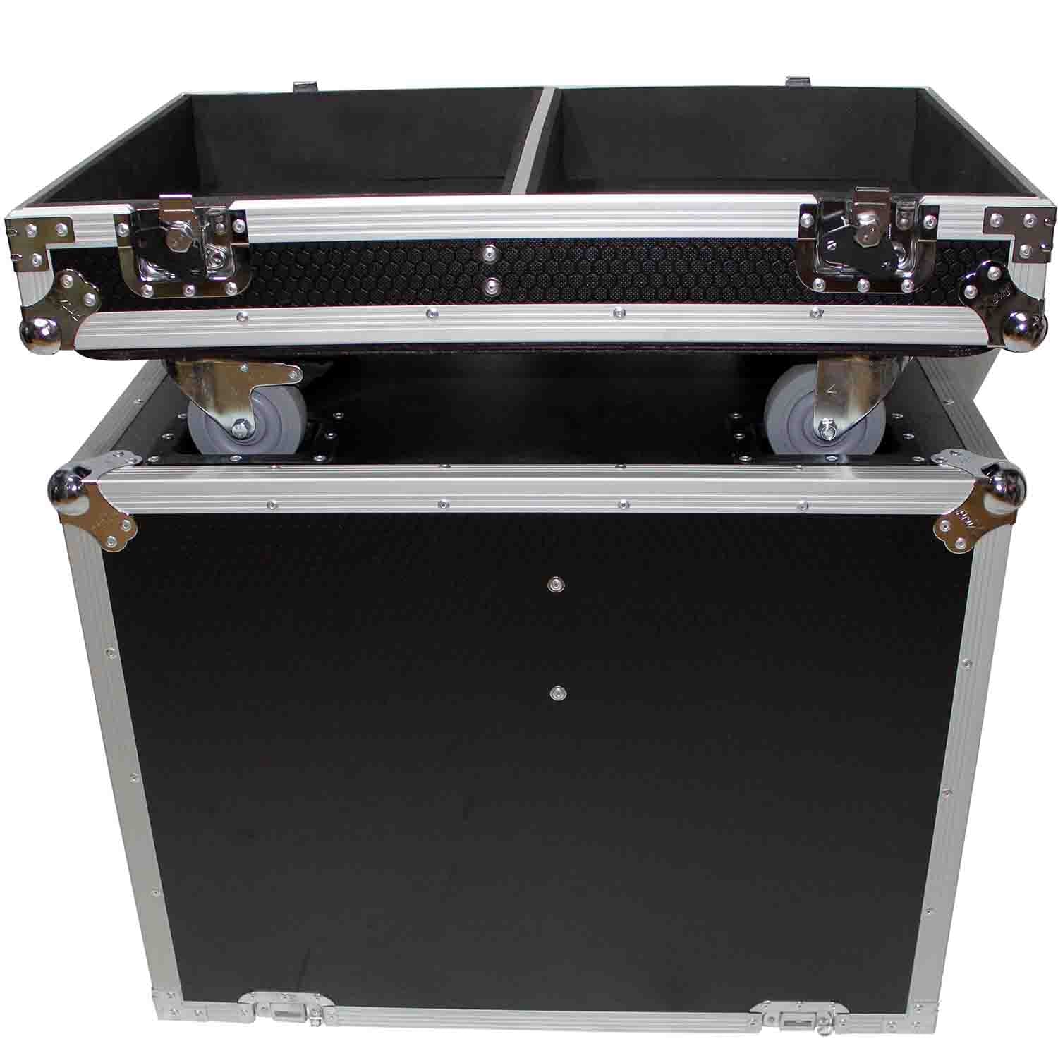 ProX X-TurboSound TBV-123-AN Flight Case for 2 TurboSound TBV-123-AN Line Array Speakers with 4-inch Casters - Hollywood DJ