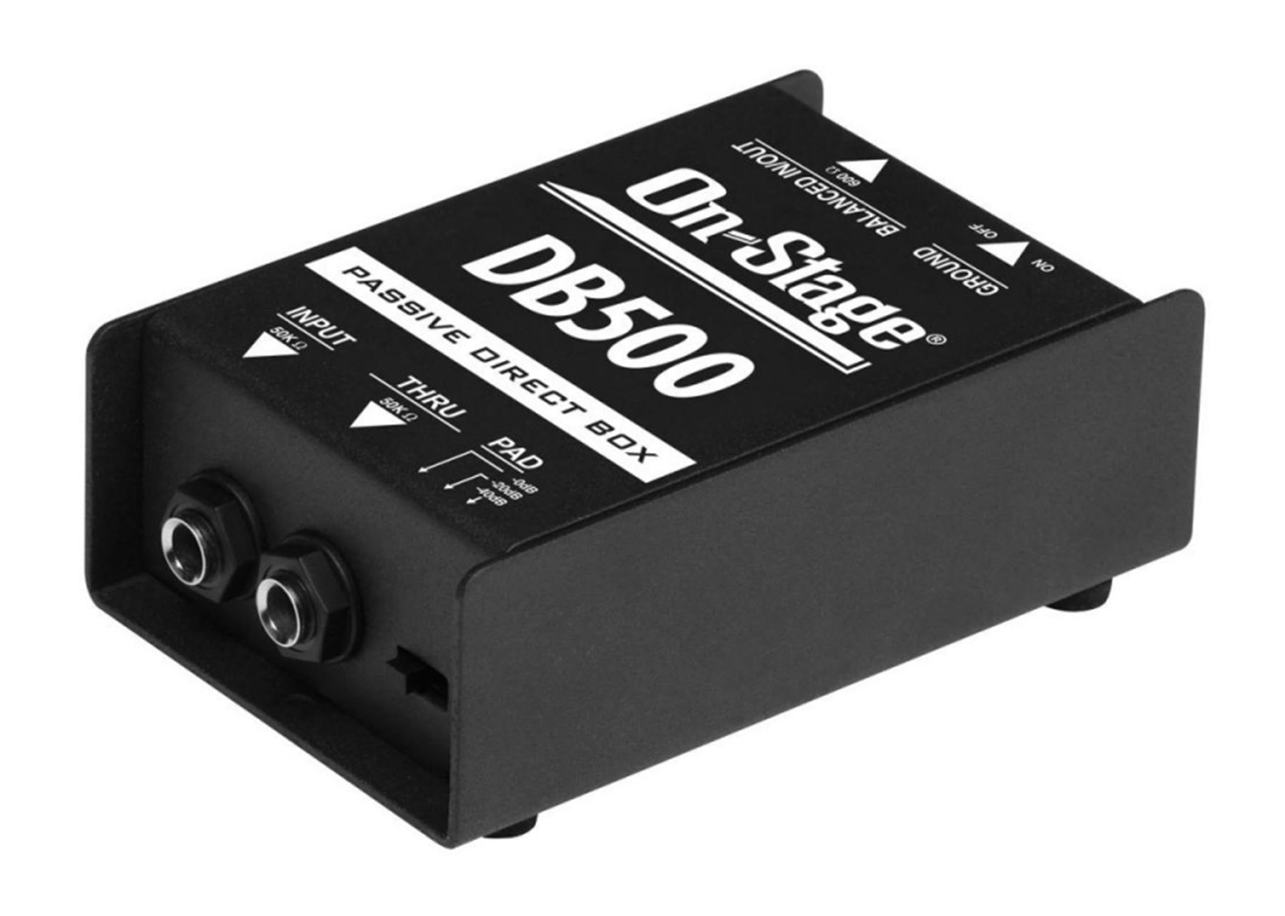 Onstage DB500, Passive DI Box - Black On-Stage