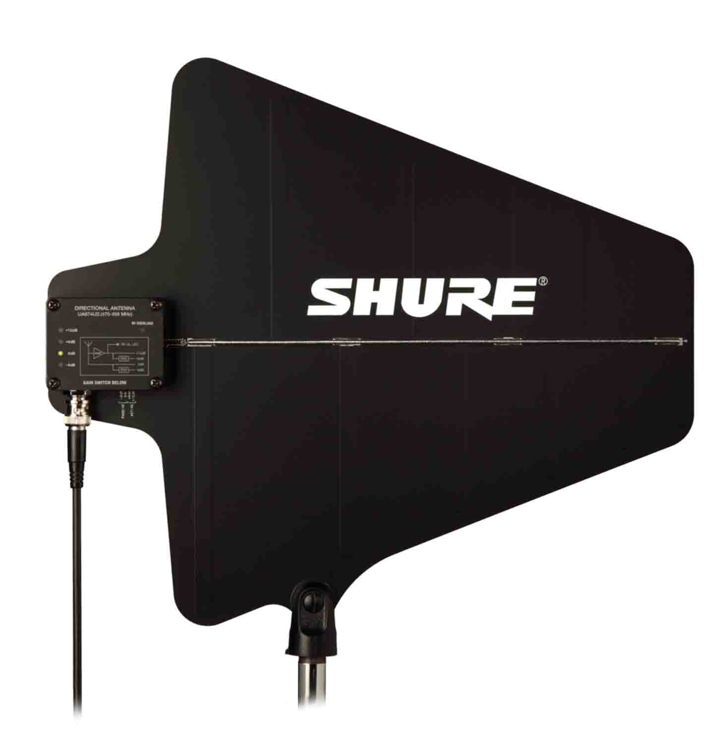 Shure UA874US Active Directional Antenna with Gain Switch - 470-698 MHz - Hollywood DJ