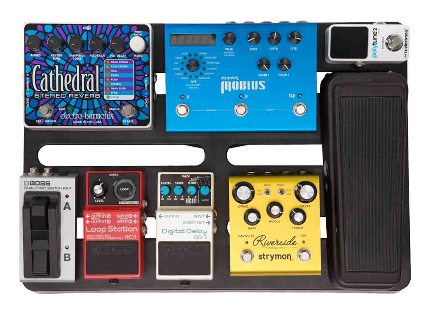 SKB Cases 1SKB-PB1712 Injection Molded Non-Powered Pedal Board - Hollywood DJ