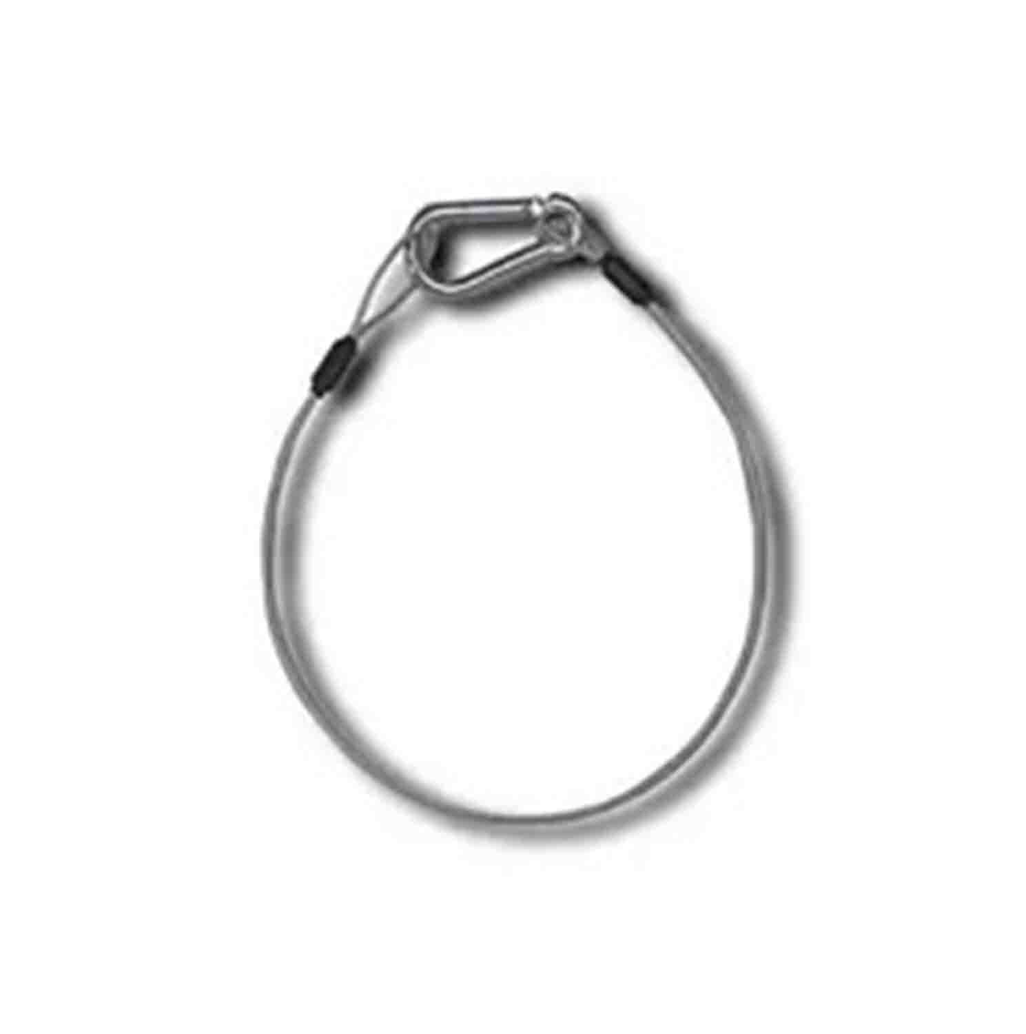 Odyssey LASC3 18-Inch Long Heavy-Duty Safety Cable with Extra Large Size Spring Hook - Hollywood DJ