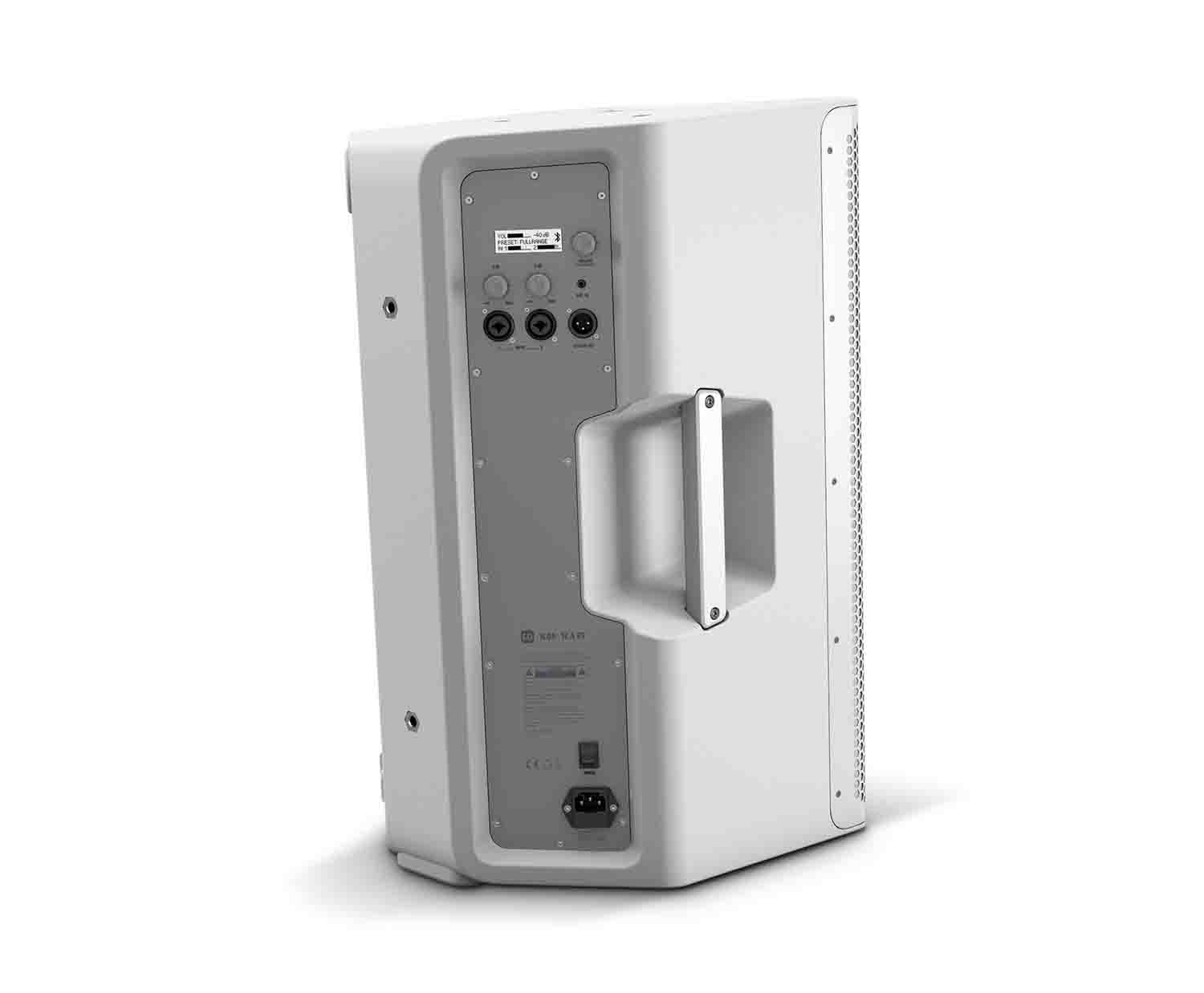 B-Stock: LD System ICOA12ABTW, 12-Inch Powered Coaxial PA Loudspeaker with Bluetooth - White - Hollywood DJ