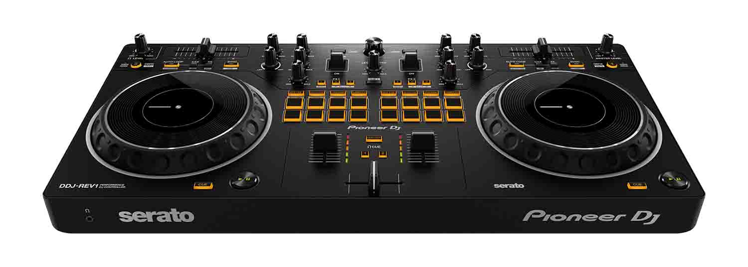 Pioneer Pro DJ Bundle with DDJ-REV1 + DM-40 Set + HDJ-X5 Headphones - Hollywood DJ