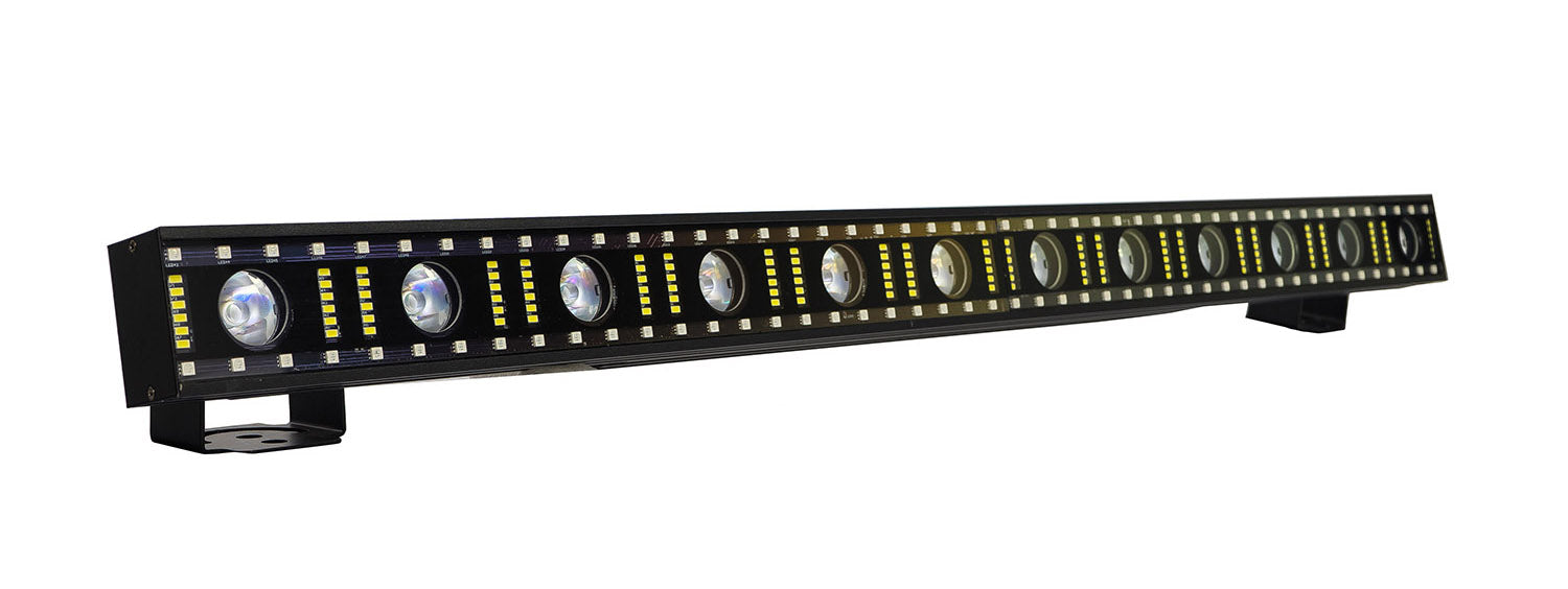 JMAZ JZ1021 Light Bar PIXL FX BAR 5050, LED Effect Bar With 12 Warm White, 96 Tri-Color, and 144 Ultra White LEDs - Hollywood DJ
