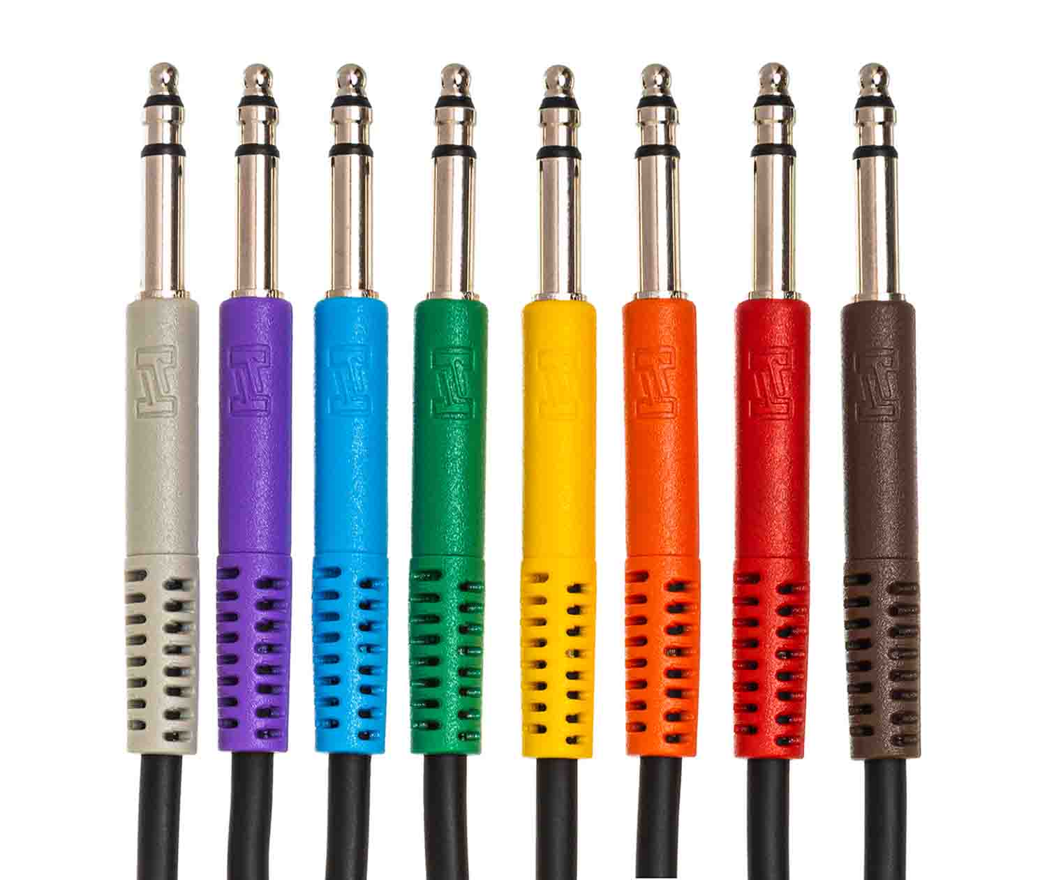 Hosa TTS-830, Balanced TT Patch Cable (8 Pack, 1 ft) - Hollywood DJ
