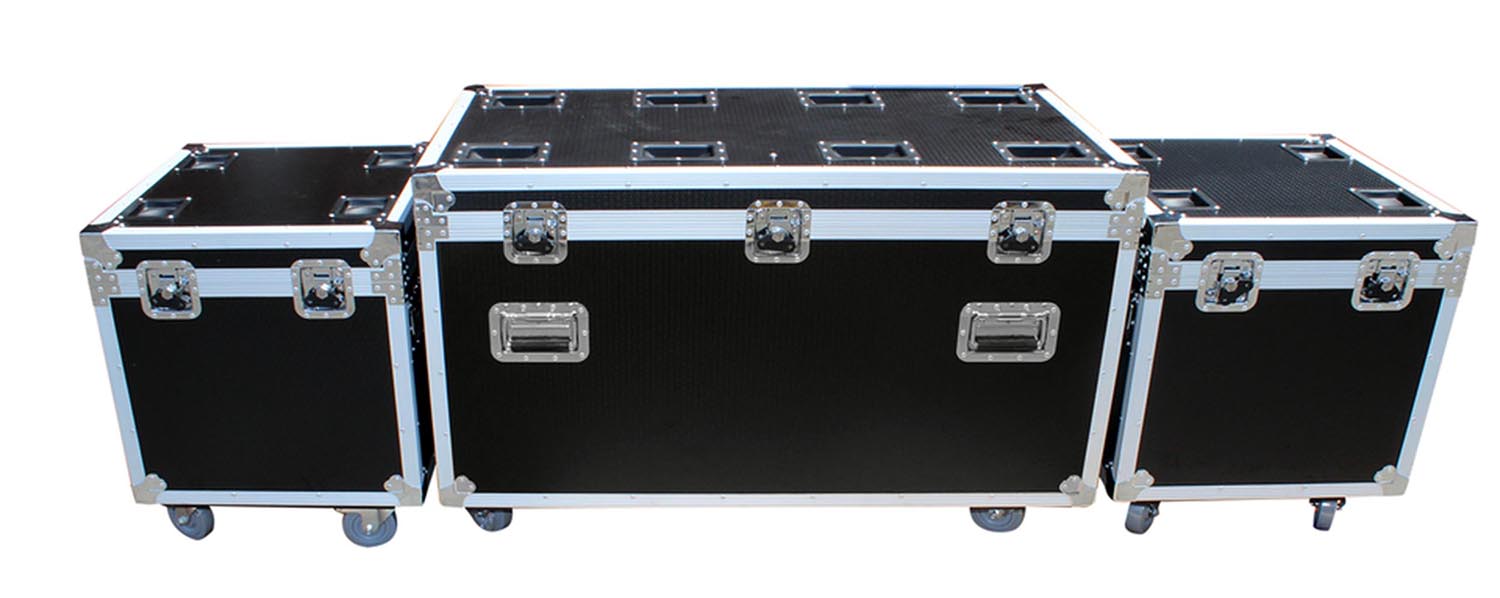 ProX XS-UTL3PKG Utility Storage ATA Style Road Cases 1 Large and 2 Half Size - 3 Case Package - Hollywood DJ