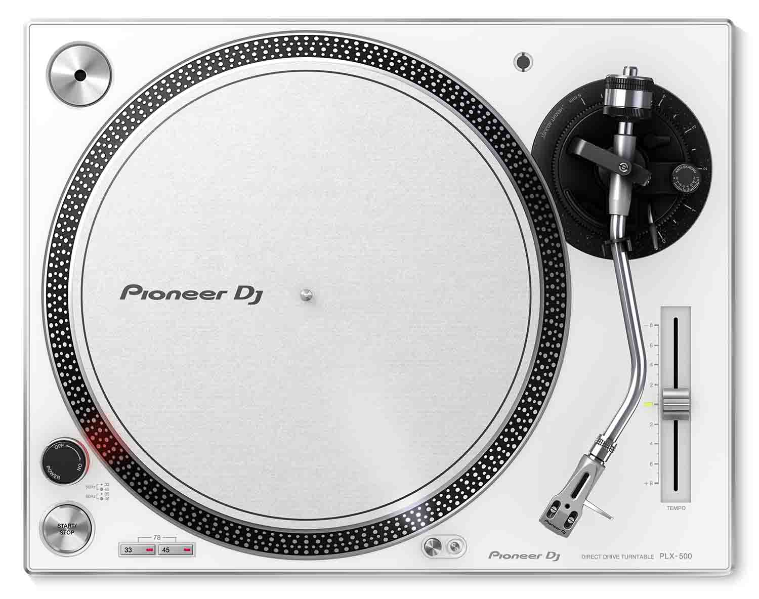 Pioneer DJ PLX-500 Direct Drive Turntable - White - Hollywood DJ