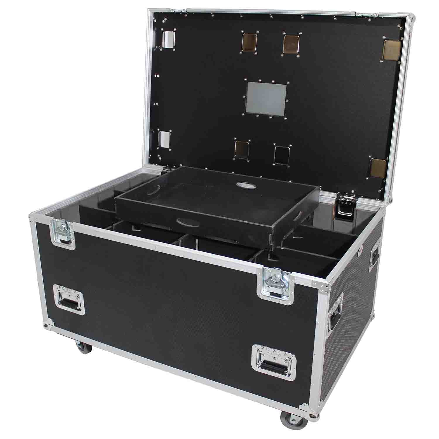 ProX XS-UTL483030W Heavy-Duty Truck Pack Utility Flight Case W-Divider and Tray Kit - 48"X30"X30" - Hollywood DJ