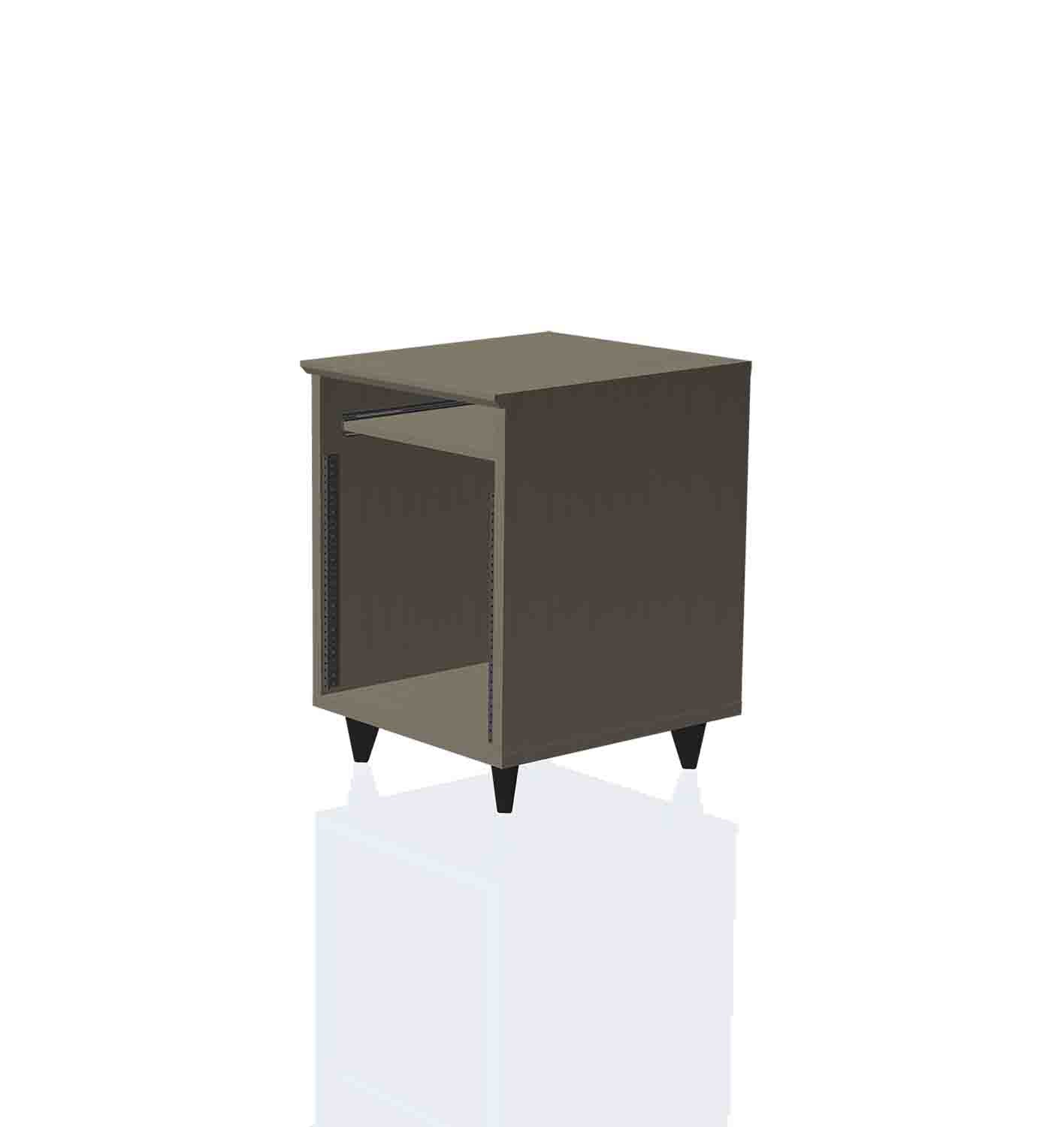 Gator Frameworks GFW-ELITEDESKRK-GRY Elite Furniture Series 10U Studio Rack Table - GRY - Hollywood DJ