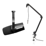 Shure Podcast Package with MV7 Podcast Microphone and Gator 3000 Microphone Boom Stand - Hollywood DJ