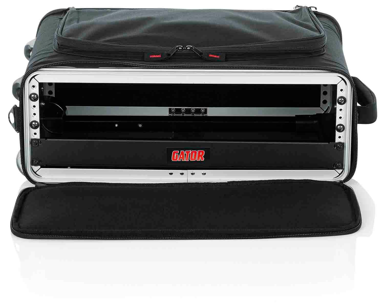 Gator Cases GR-RACKBAG-2UW, 2U Lightweight Rolling Rack Bag with Tow Handle and Wheels - Hollywood DJ