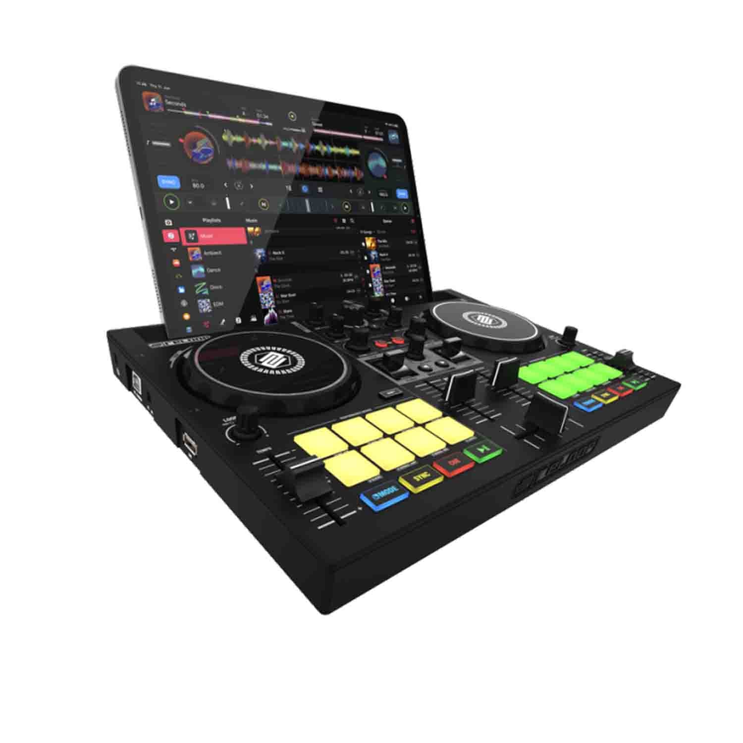 Reloop BUDDY Compact 2-Channel DJ Controller for iOS/iPAD, Android Mac and Pc - Hollywood DJ