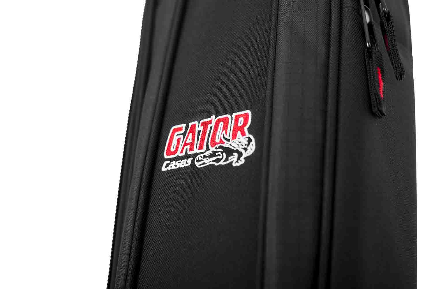 Gator Cases GB-4G-BASSX2 4G Style Gig Bag for 2 Bass Guitars with Adjustable Backpack Straps - Hollywood DJ