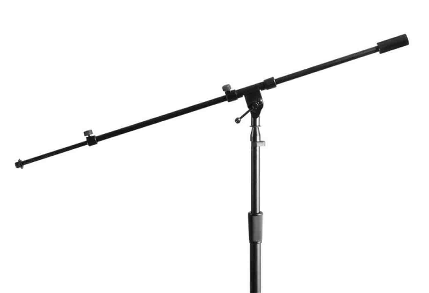 Onstage SMS7630B Hex-Base Studio Microphone Stand with Telescoping Boom - Black - Hollywood DJ