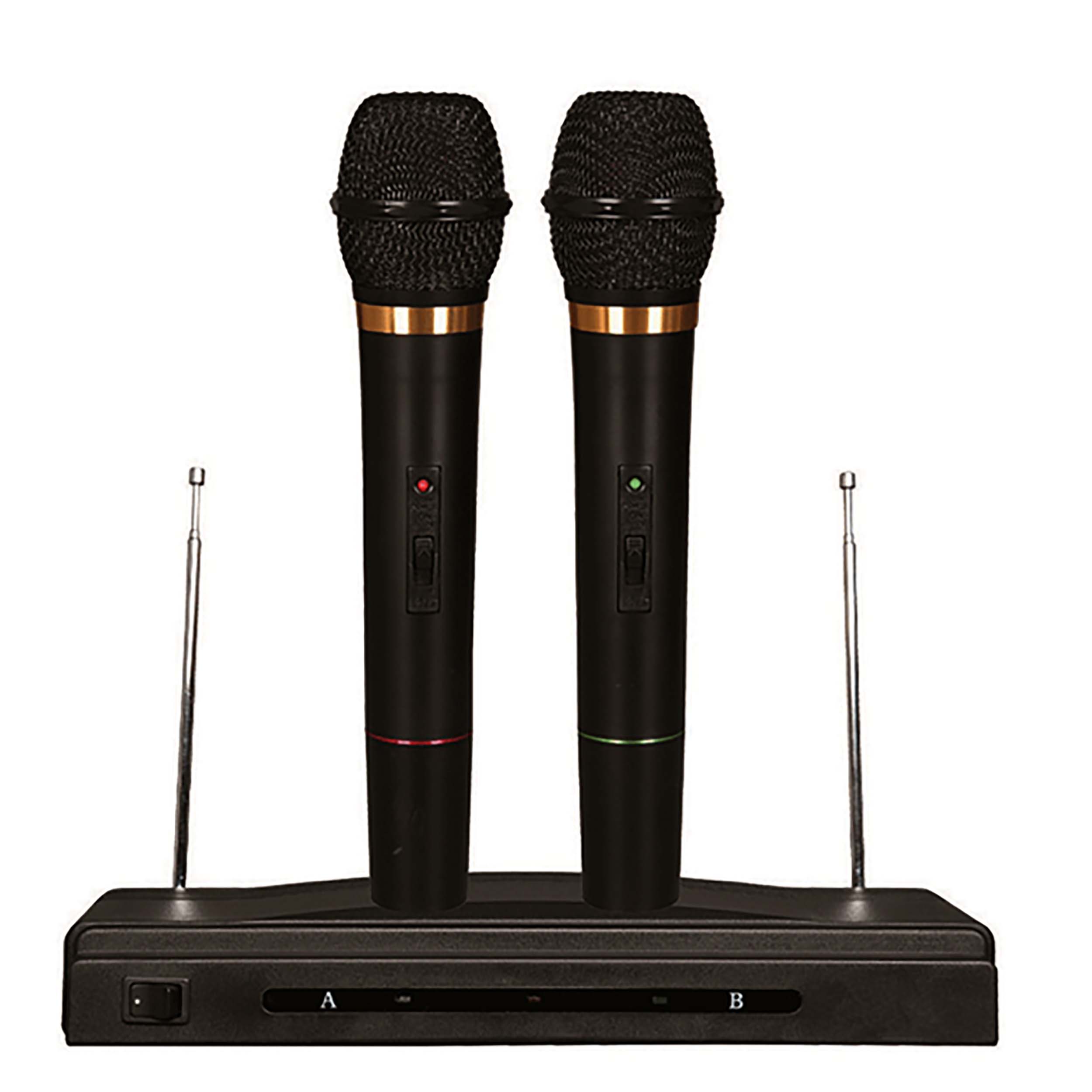 Nutek MC-0306 Twin Pack Wireless Dynamic Microphones by Nutek