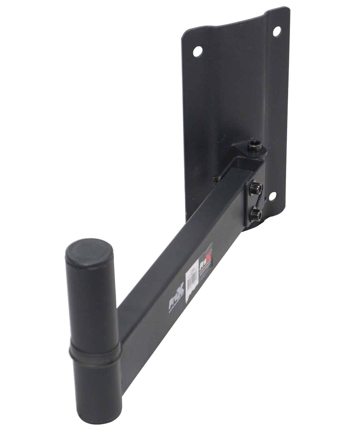 ProX T-SM32 Wall Mount Hinged Bracket for PA Speaker Installations - Black Finish - Hollywood DJ