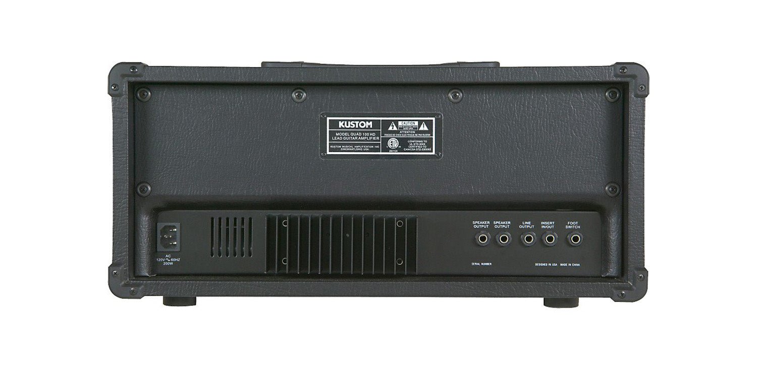 Kustom QUAD JR. 100W Half Stack Guitar Amplifier - Hollywood DJ