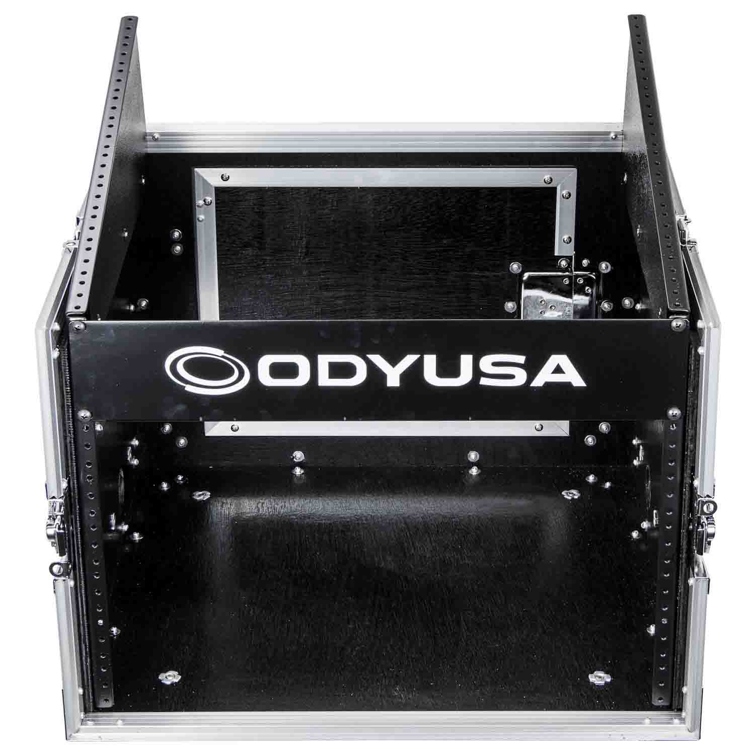 Odyssey FZ1006, 10U Top Slanted 6U Vertical Pro Combo Rack Case - Hollywood DJ