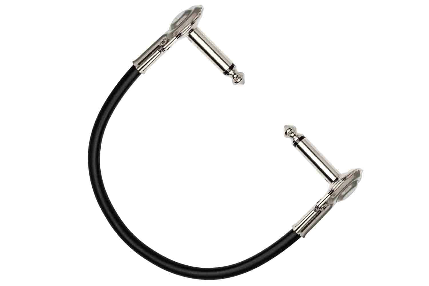 Hosa IRG-600.5 Guitar Patch Cable Low-profile Right-angle to Same 6 in - 6 pc - Hollywood DJ
