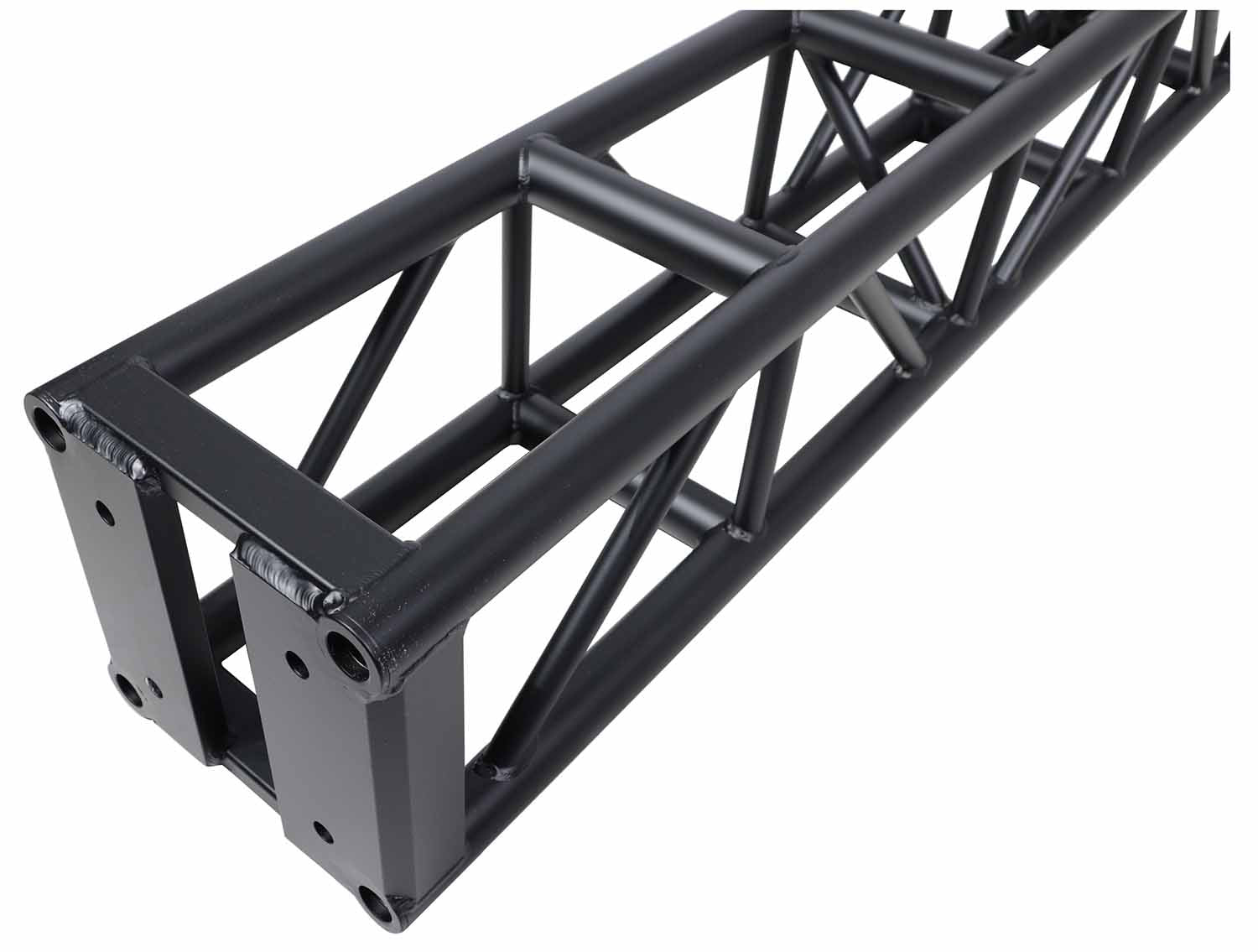 ProX XT-BT1206 BLK, 3mm Wall BoltX Black Bolted 12 Inch Professional Box Truss Segment - 6 Feet - Hollywood DJ