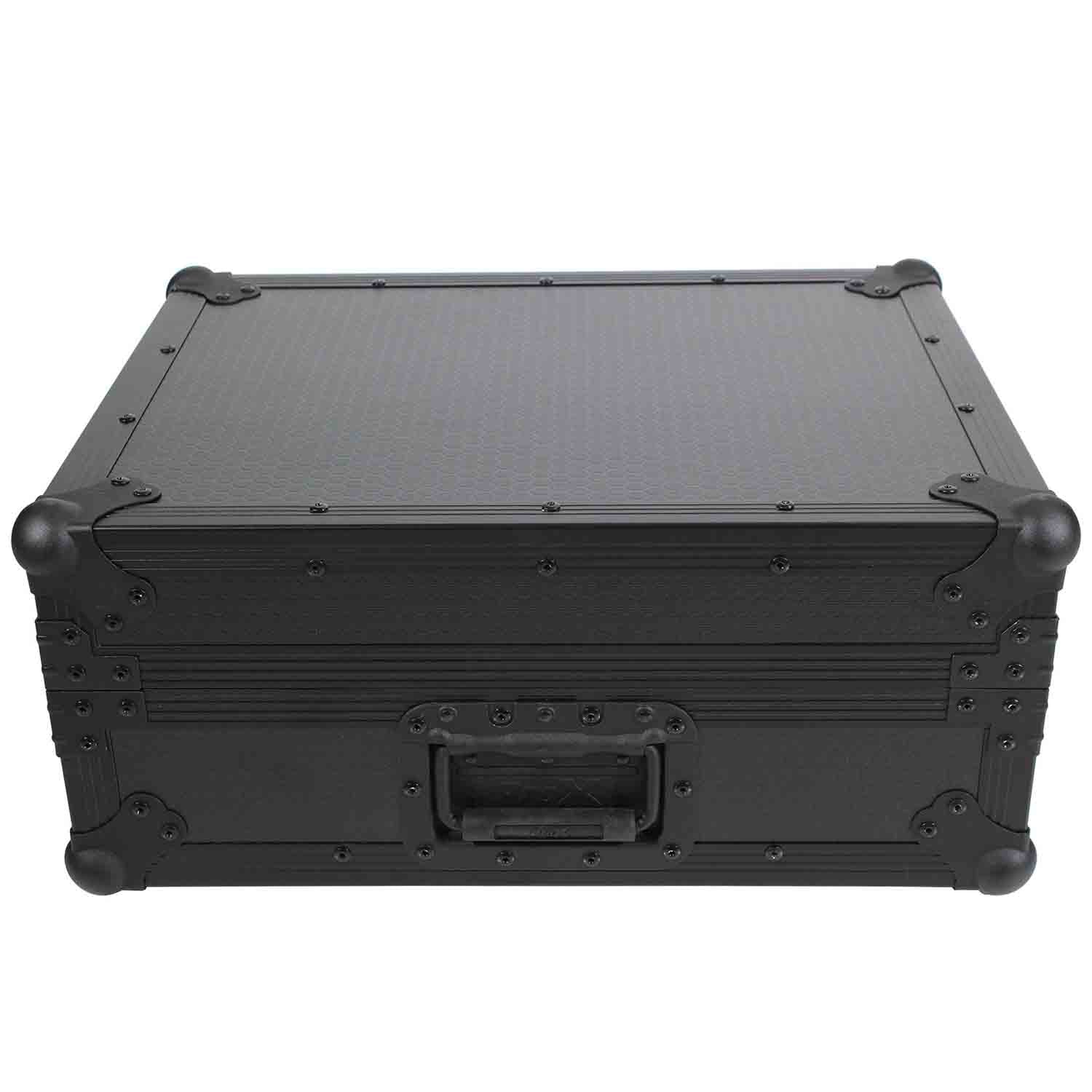 ProX T-TTBL Flight Case for Turntable with Foam Kit - Black on Black - Hollywood DJ