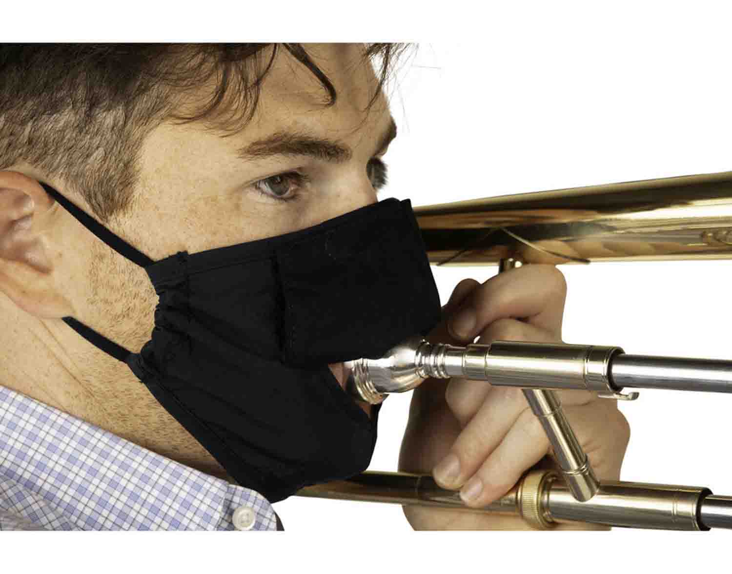 Gator Cases GBOM-MEDIUMBK Medium Wind Instrument Face Mask - Hollywood DJ