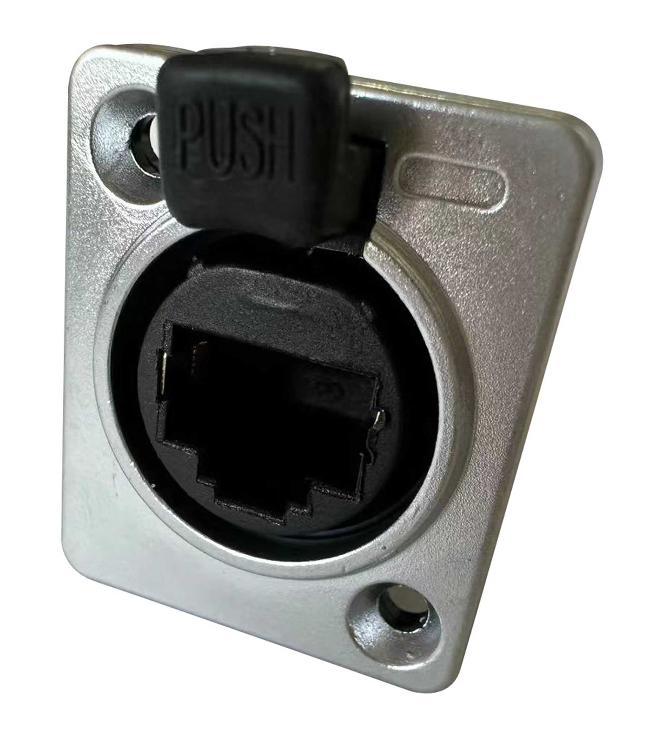 ProX XC-RJ45-FFP, Single Ethernet Feed Through D-Series Panel Mount Jack Pass Through CAT6 - Hollywood DJ