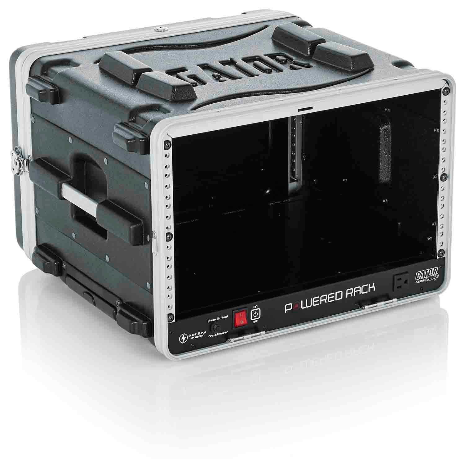 Gator Cases GRR-6PL-US Powered Rolling Molded 6U Rack Case - Hollywood DJ