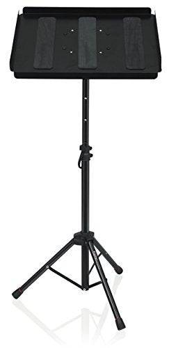 Gator GFWUTLMEDIATRAY1 Compact Adjustable Media Tray with Tripod Stand - Hollywood DJ