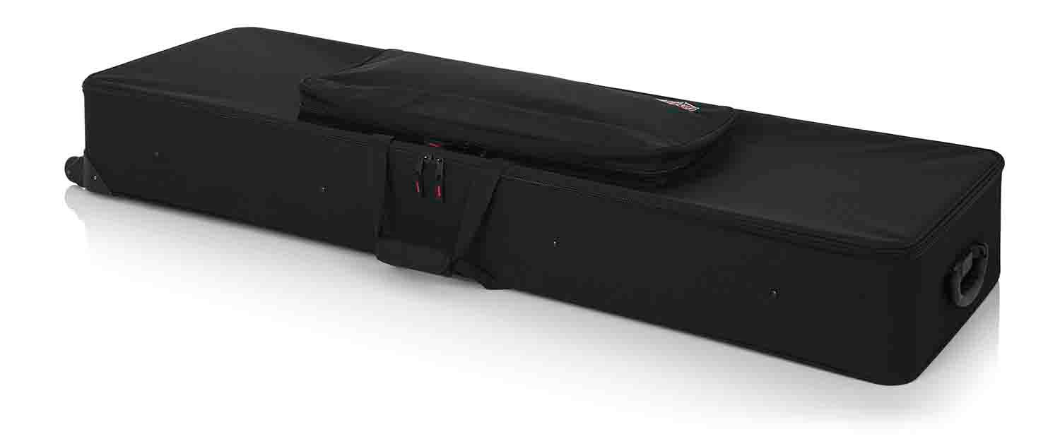 Gator Cases GK-88 XL Rigid Lightweight Case for Extra Long 88 Note Keyboards with Wheels - Hollywood DJ
