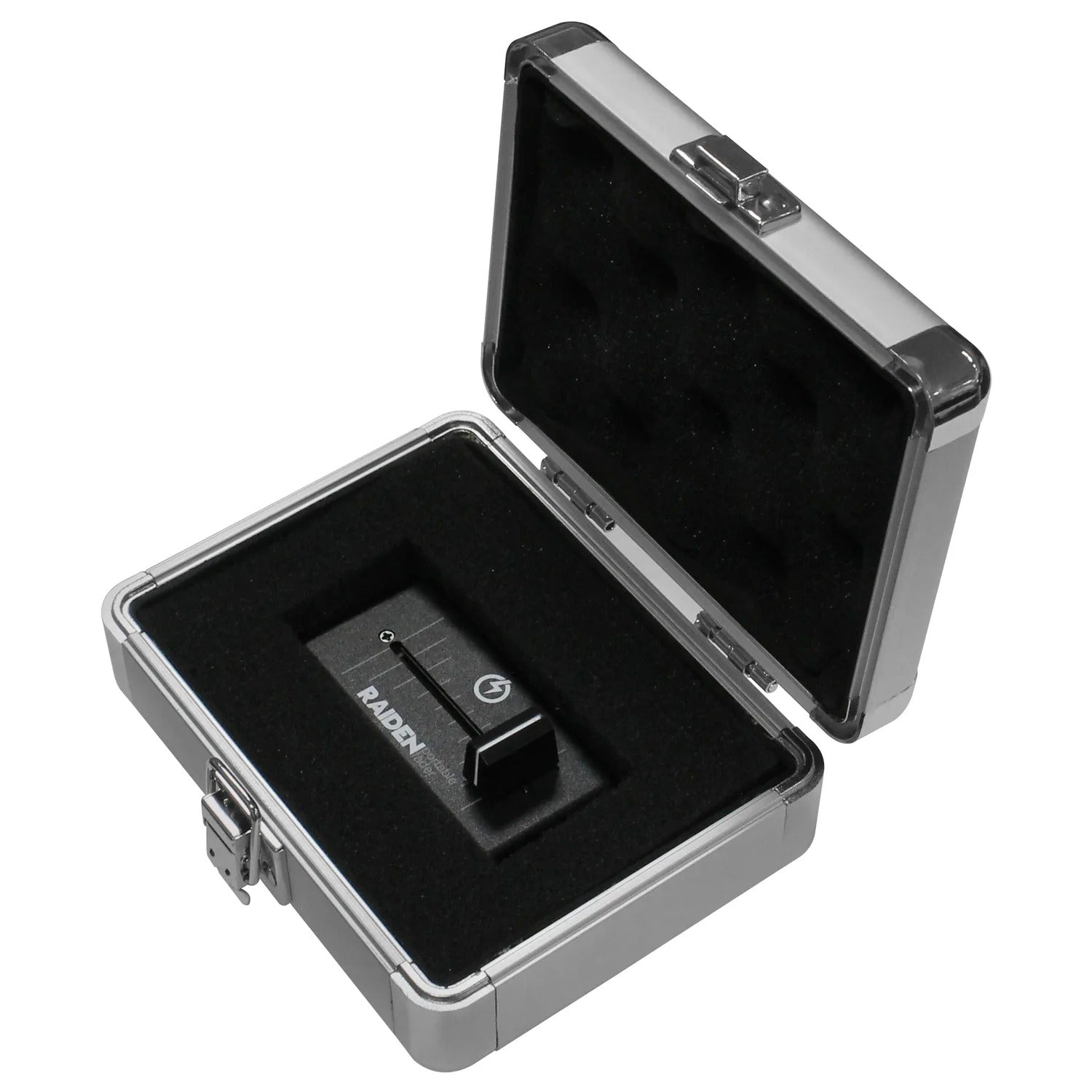 Odyssey KU2PFSL, KROM Series 5" x 3" x 1.5" Interior Compact Utility Accessory Case - Silver - Hollywood DJ