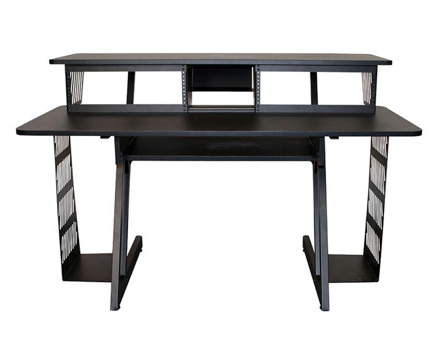 On Stage WS7700B Large Workstation for a Computer, Monitor Speakers, and Other Studio Equipment - Hollywood DJ