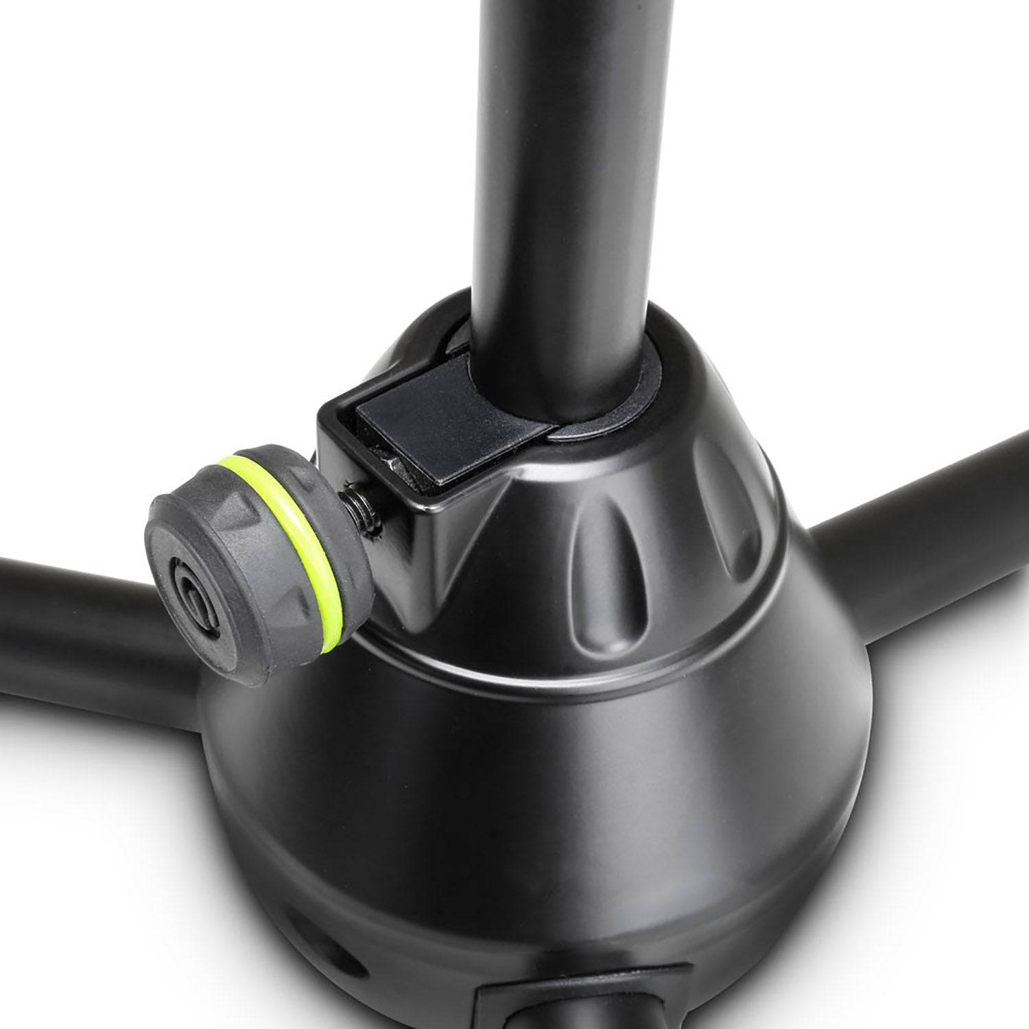 Gravity GMS4222B Short Microphone Stand with Folding Tripod Base and 2-Point Adjustment Telescoping Boom - Hollywood DJ