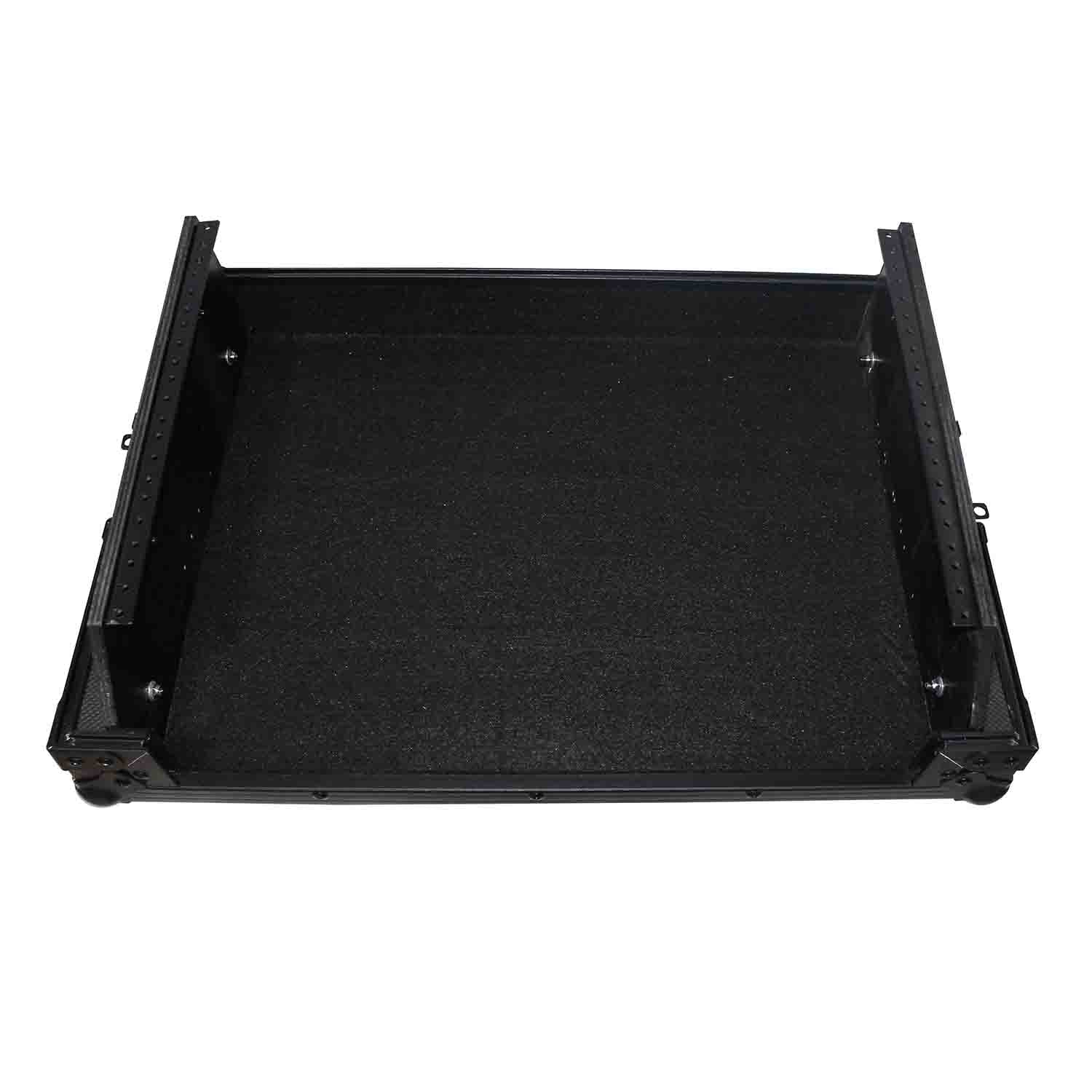 ProX X-19MIX7UBL DJ Flight Case For Gemini CDM-4000 19" Mixer W-7U Slant Rack Mount - Hollywood DJ