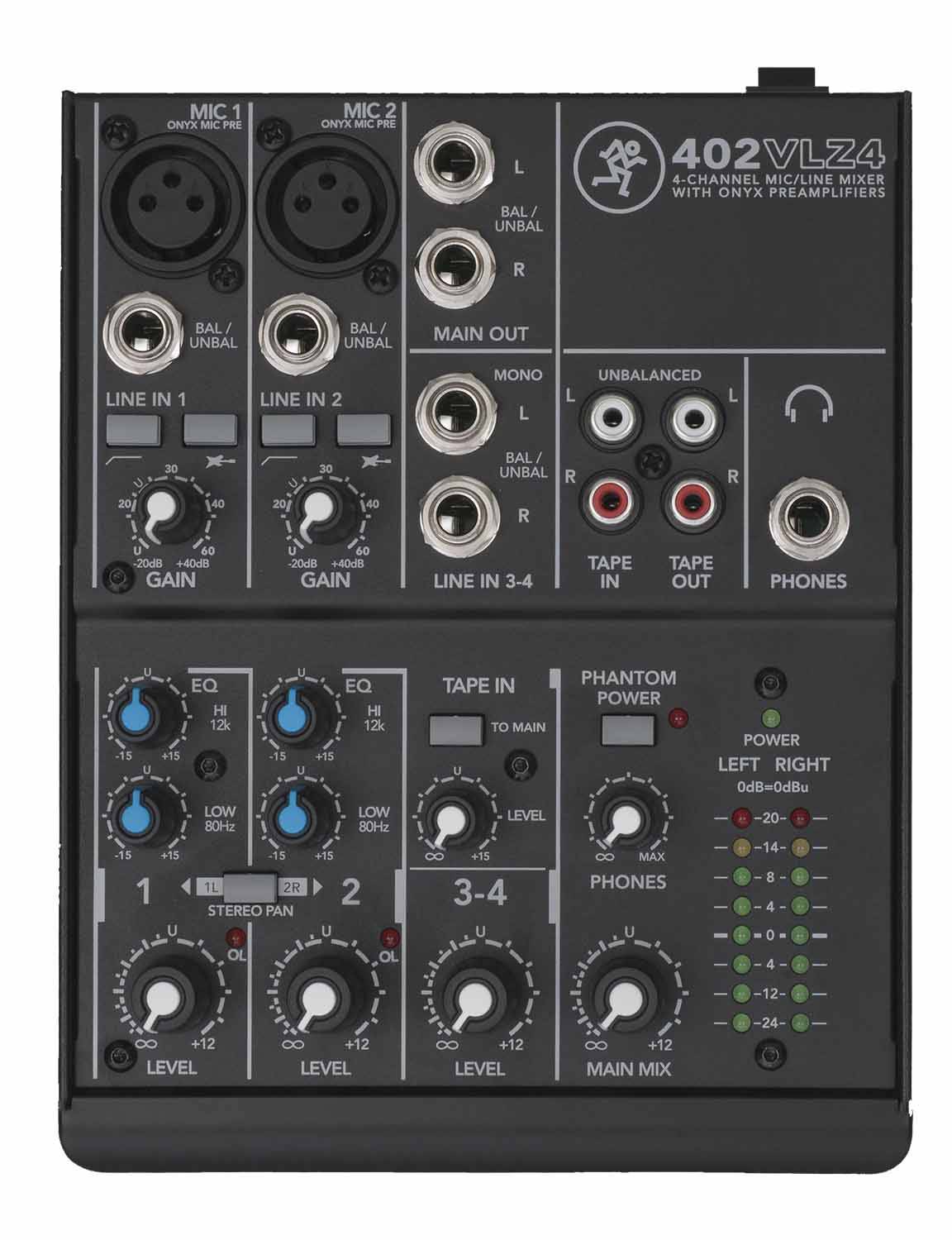 Mackie 402VLZ4 4-CHANNEL ULTRA-COMPACT MIXER - Hollywood DJ