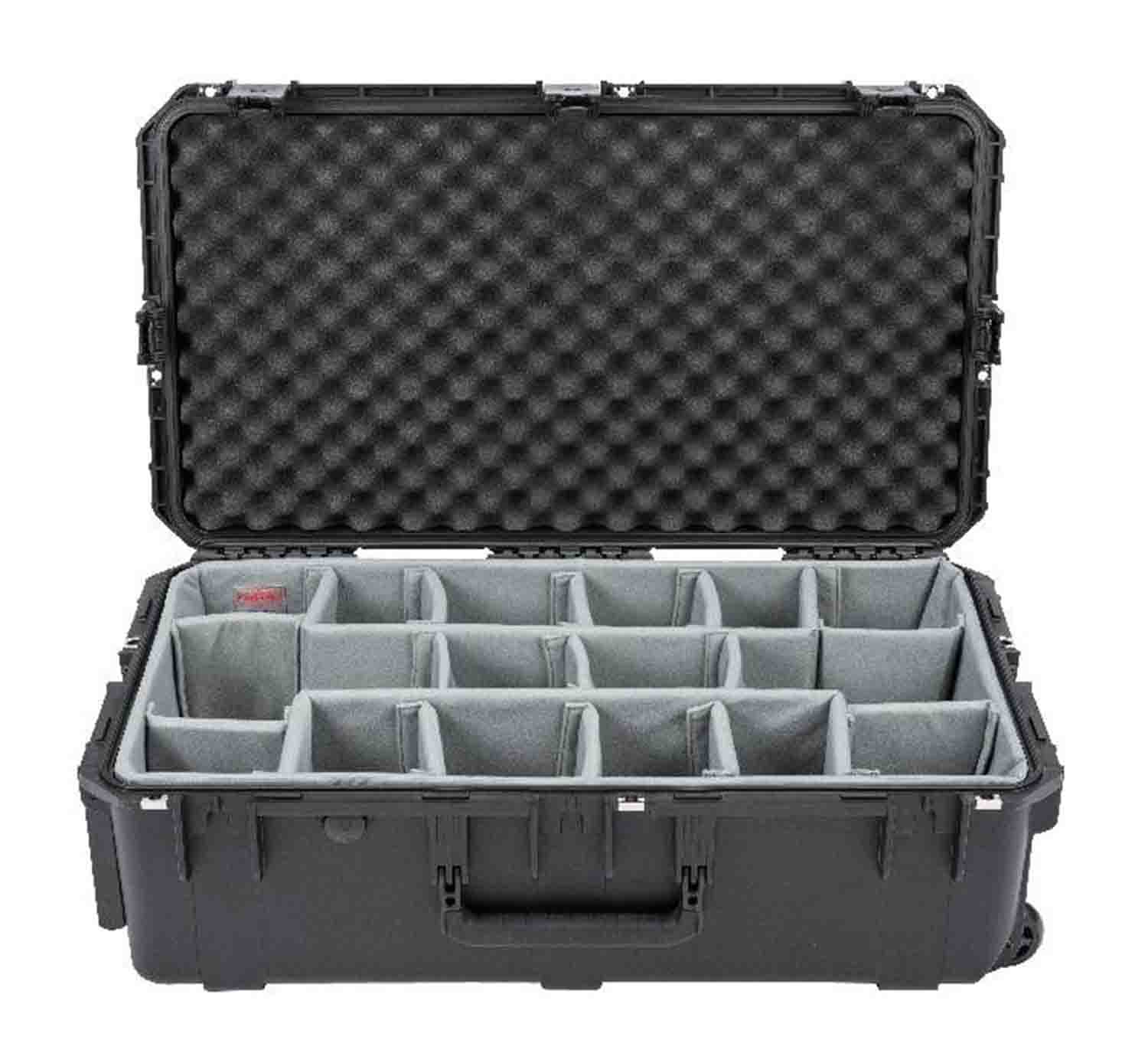 SKB Cases 3i-3016-10DT iSeries 3016-10 Rolling Waterproof Case with Think Tank Photo Dividers - Hollywood DJ